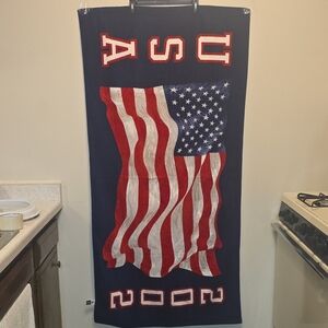 ASU American Flag Bath Towel - Navy, Red, and White